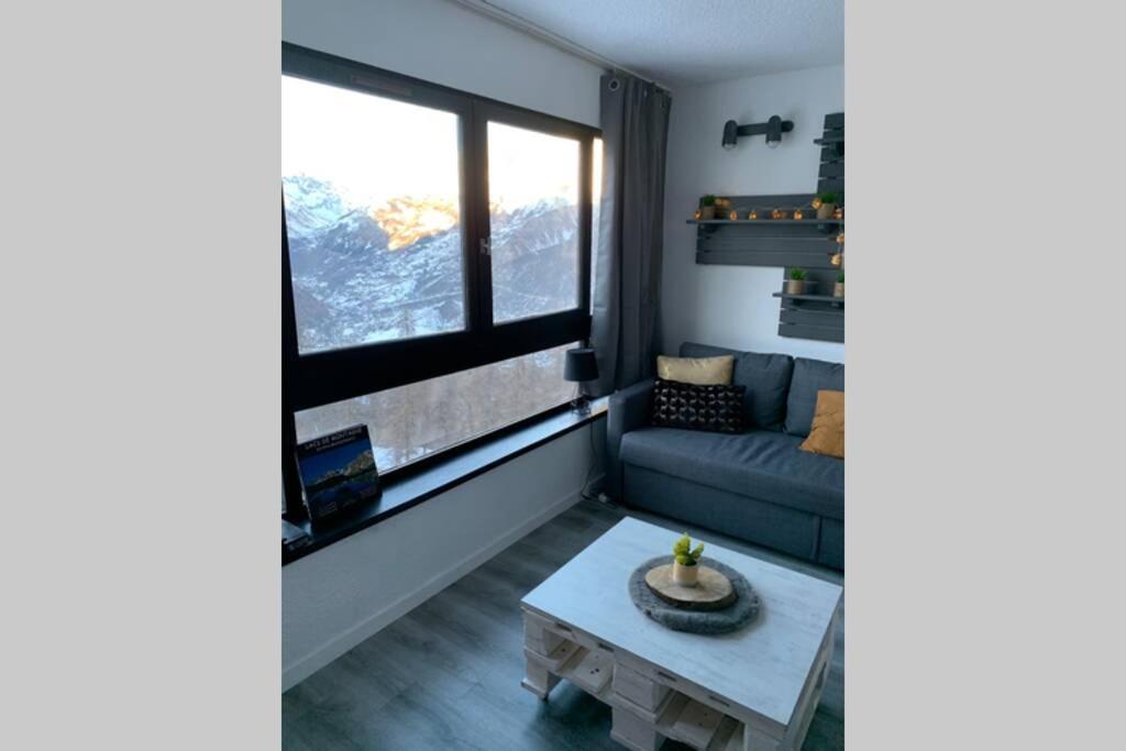 Studio 1600 Pied Des Pistes Avec Magnifique Vue Puy-Saint-Vincent Bagian luar foto